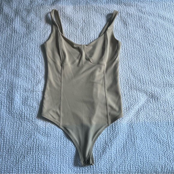 Abercrombie & Fitch Soft A&F Collection Tan Bodysuit - Picture 1 of 3